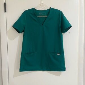 FIGS Women's Hunter Green Scrub Top
